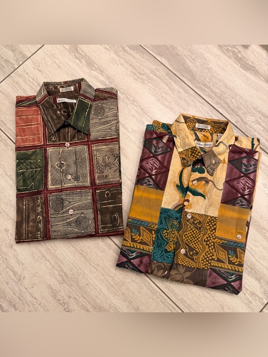 Burma Bibas Other - Burma Bibas Hawaiian 60 Singles Cotton Lawn Button Down (lot of 2) - M/M